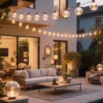 outdoor globe string lights