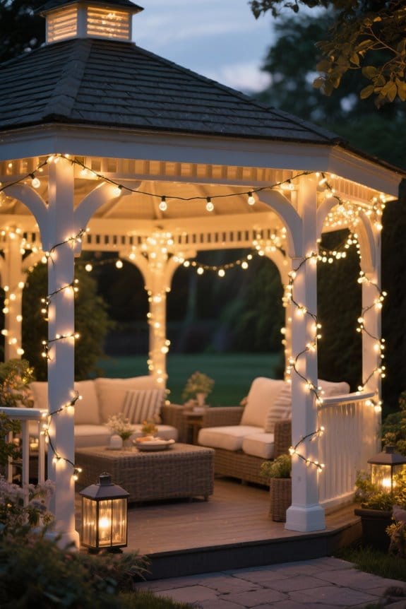 string lights for gazebos
