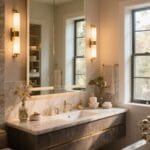 stylish bathroom mirror lighting