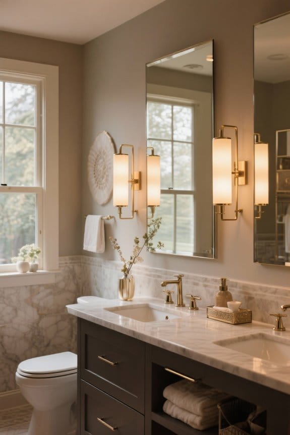 stylish bathroom vanity lighting