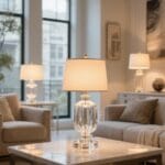 stylish glass base lamps