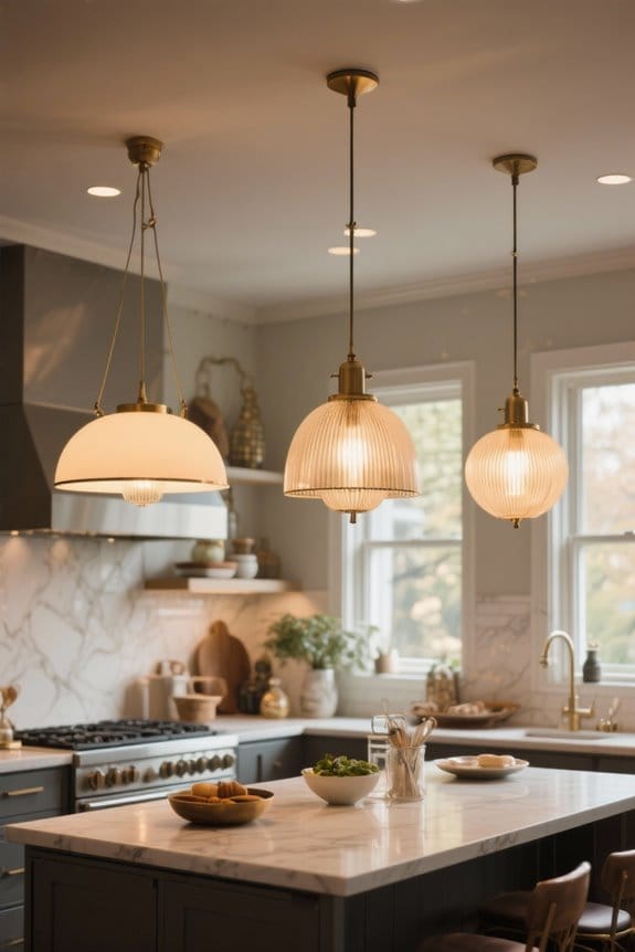 stylish kitchen pendant lighting