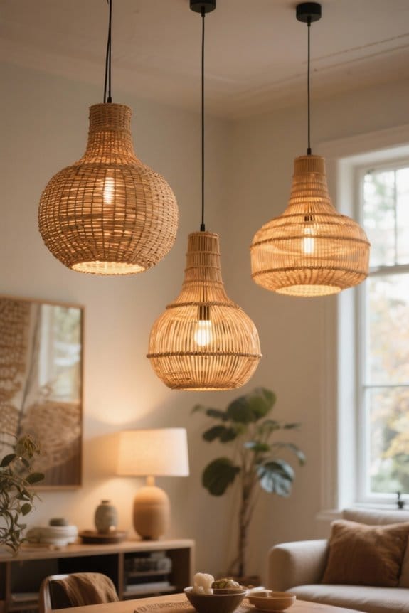 stylish rattan lighting options