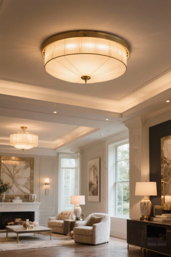 stylish semi flush mount lighting