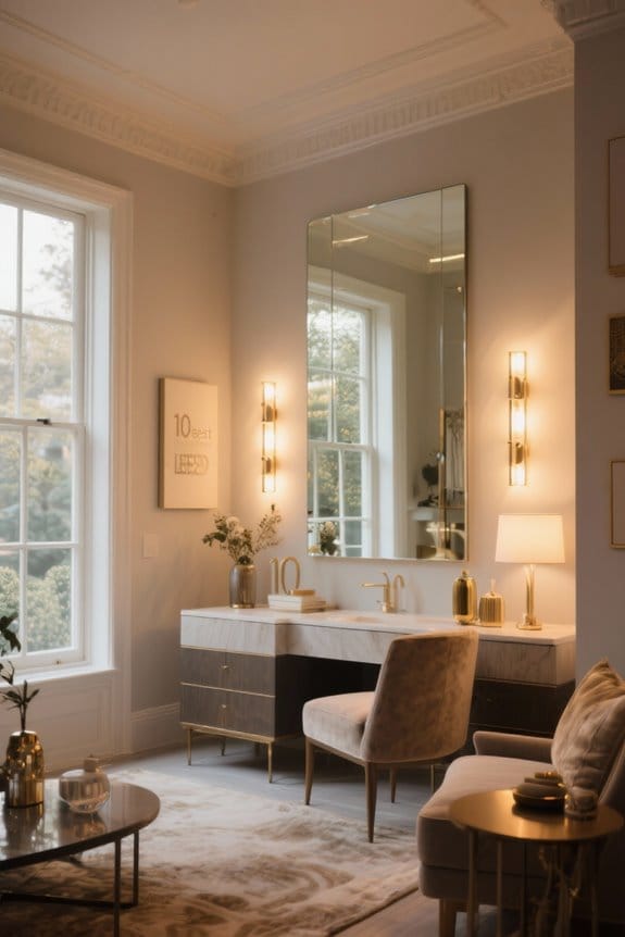 top led mirror lighting